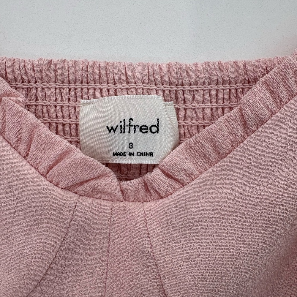 🌸 Wilfred Fable Dress | Pink Crepe | Size 8 | | SOLD OUT In Stores - Picture 5 of 14
